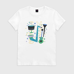 Женская футболка Джазовый ансамбль