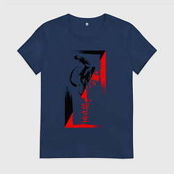 Женская футболка Боевые искуства black and red