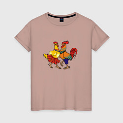 Женская футболка Куриный танец