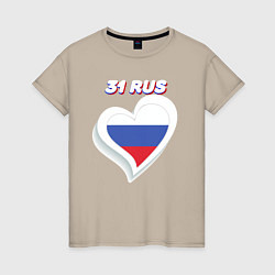 Женская футболка 31 регион Белгородская область