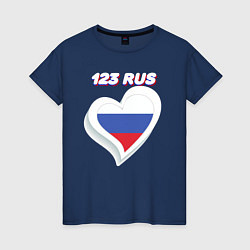 Женская футболка 123 регион Краснодарский край