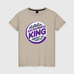 Женская футболка Sacramento king