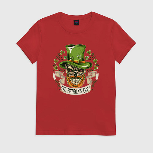 Женская футболка St Patrick day / Красный – фото 1