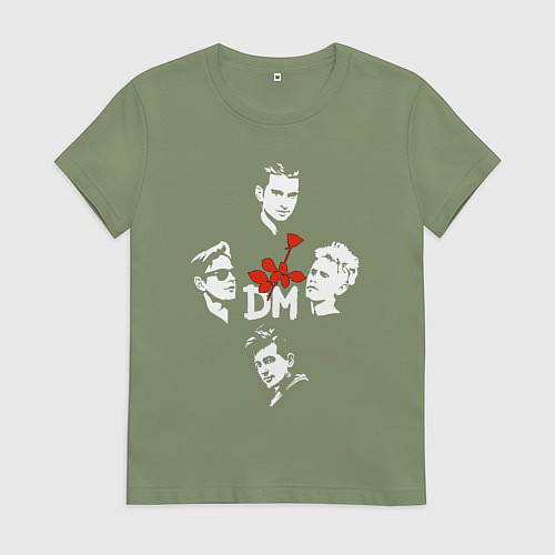 Женская футболка Depeche Mode - A band with Alan / Авокадо – фото 1