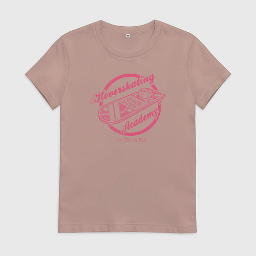 Женская футболка Летающий скейт Марти / Пыльно-розовый – фото 1