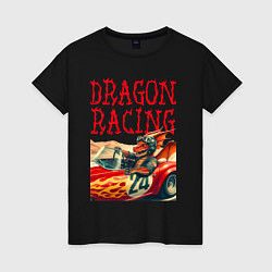 Женская футболка Dragon cool racer - ai art