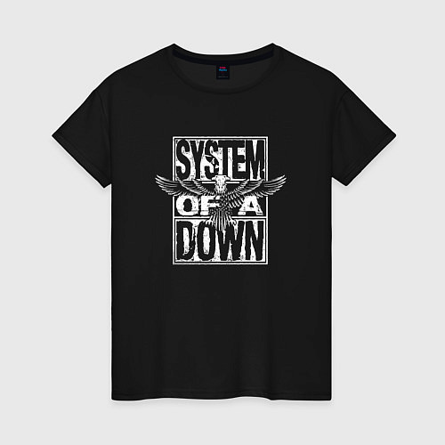 Женская футболка System of a Down metal band / Черный – фото 1