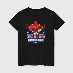 Женская футболка Boxing championship