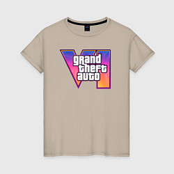 Женская футболка GTA 6 logo