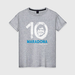 Женская футболка Maradona 10