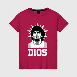 Женская футболка Dios Diego Maradona