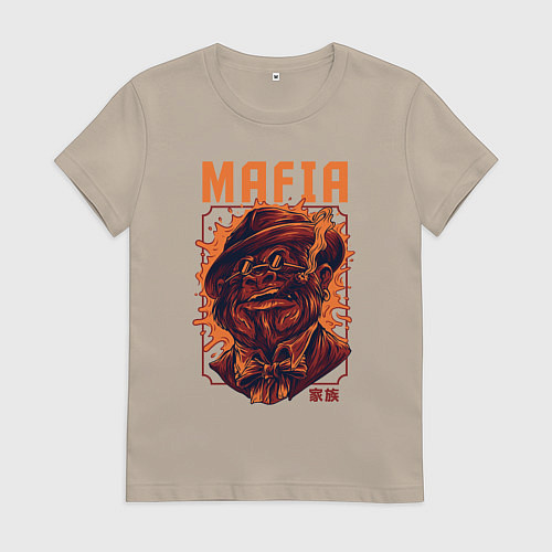 Женская футболка Mafia ape / Миндальный – фото 1