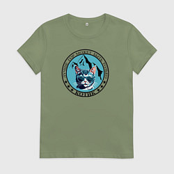 Женская футболка Лучше гор может быть только котик