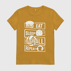 Женская футболка Волейбольный день