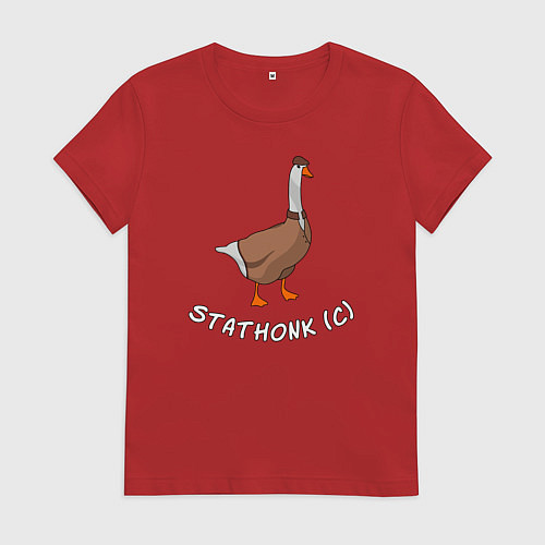 Женская футболка Гусь Джейсон Стэтхем / Красный – фото 1