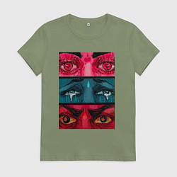 Женская футболка Странный вгляд