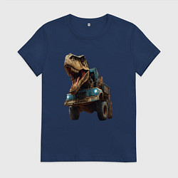 Женская футболка Голова динозавра в тренде