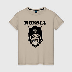 Женская футболка Russian gorilla