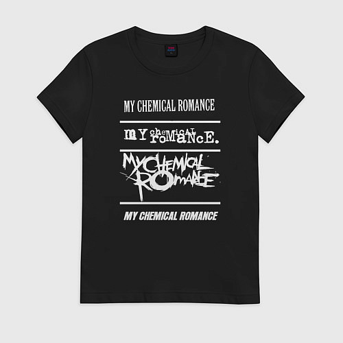 Женская футболка My Chemical Romance rock band / Черный – фото 1