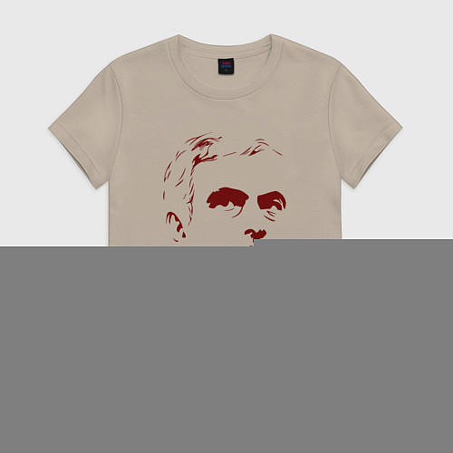 Женская футболка Люблю Моуриньо / Миндальный – фото 1