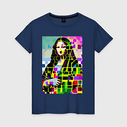 Женская футболка Mona Lisa - mosaic pop art