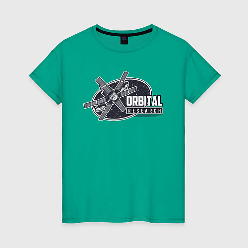 Женская футболка Орбитальные исследования / Зеленый – фото 1