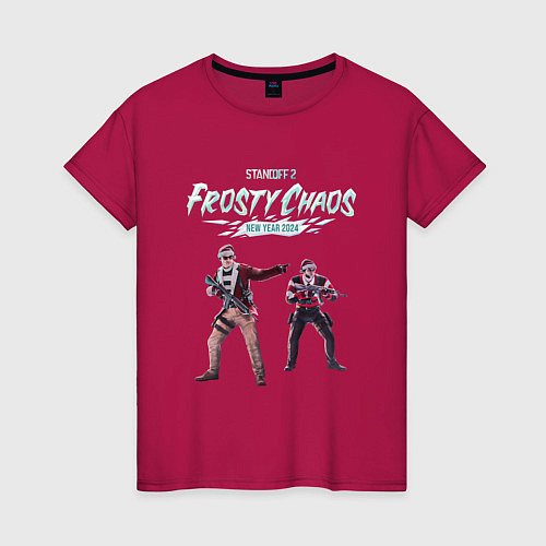 Женская футболка Frosty Chaos - Standoff 2 / Маджента – фото 1