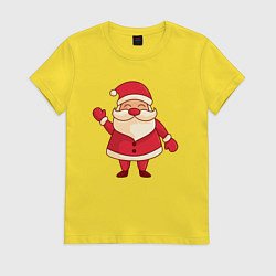 Женская футболка Радостный Дед мороз