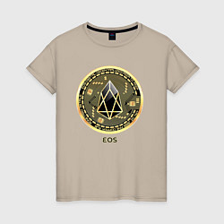 Женская футболка EOS крипто символ