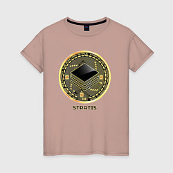 Женская футболка STRATIS крипта