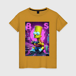 Женская футболка Bart Simpson - cool gamer