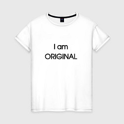 Женская футболка I am original