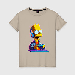 Женская футболка Bart is an avid gamer