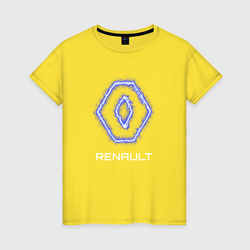 Женская футболка Renault neon / Желтый – фото 1