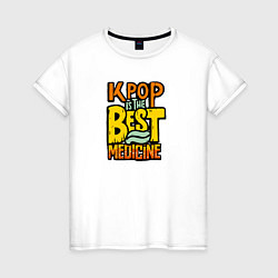Женская футболка K-pop slogan