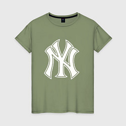 Женская футболка New York yankees - baseball logo