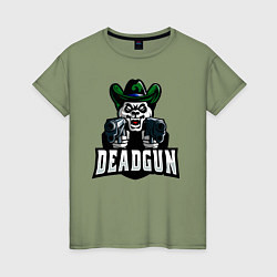 Женская футболка Панда с двумя пистолетами