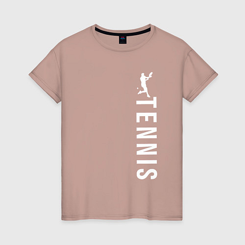Женская футболка Big теннис / Пыльно-розовый – фото 1