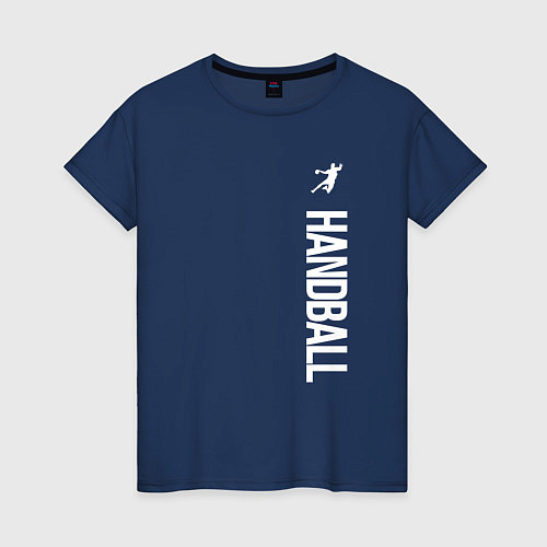 Женская футболка Гандбол / Тёмно-синий – фото 1