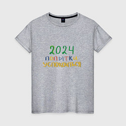Женская футболка 2024 попытки успокоиться