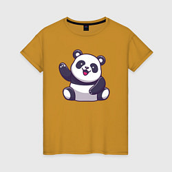 Женская футболка Привет от панды