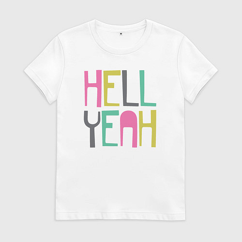 Женская футболка Да чёрт побери / Белый – фото 1