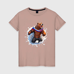 Женская футболка Пробуждение медведя