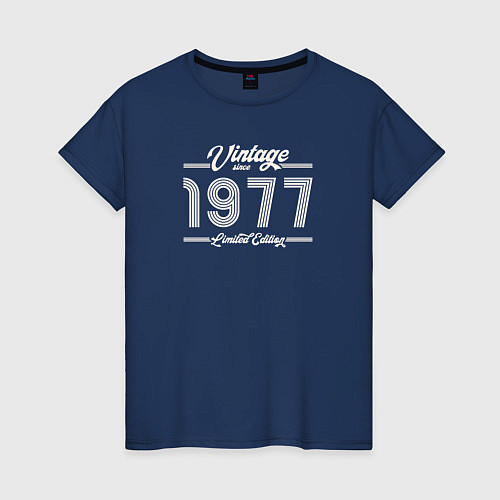 Женская футболка Лимитированный выпуск 1977 / Тёмно-синий – фото 1