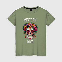 Женская футболка Мексиканская дива