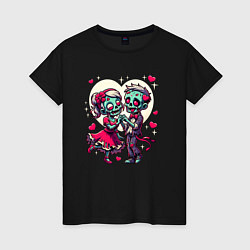 Женская футболка Пара зомби - любовь