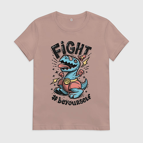 Женская футболка Fight Light / Пыльно-розовый – фото 1