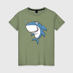 Женская футболка Cute shark