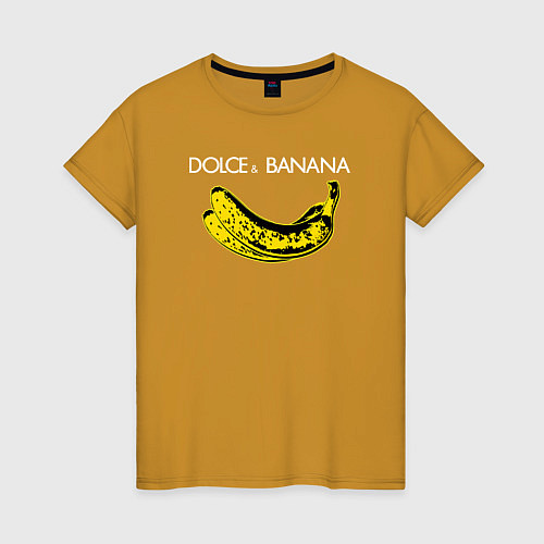 Женская футболка Dolce Banana / Горчичный – фото 1