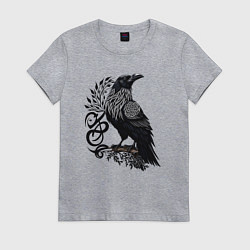 Женская футболка Мистический славянский ворон